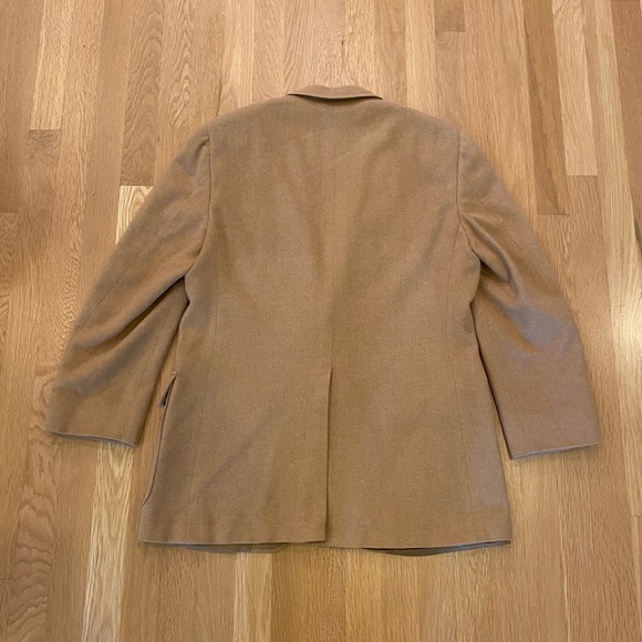 Vintage Mens Classic Mongolian Camel Hair Tan Sport Coat /  Size 41 Regular - Picture 5 of 13